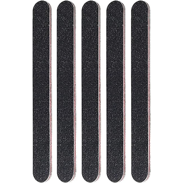 Set med 5 Professionella Nagelfilar, Dubbelsidig Nagelfil 100/180,