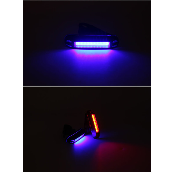 2-pakks sykkel baklys, sykkel baklys USB oppladbar COB LED