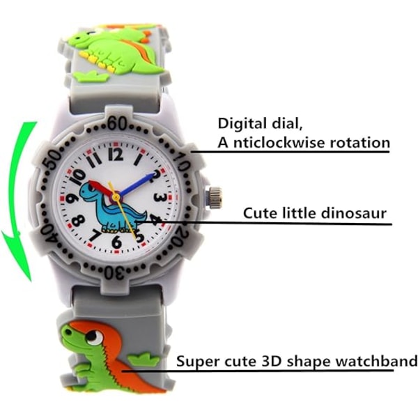 #Gray Cute Toddler Children's Watch#