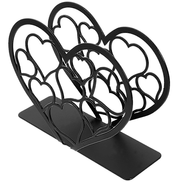 Valentinsdag Servietholder Bord Iron Art Hjerteformet Papirholder Servietvævsstativ