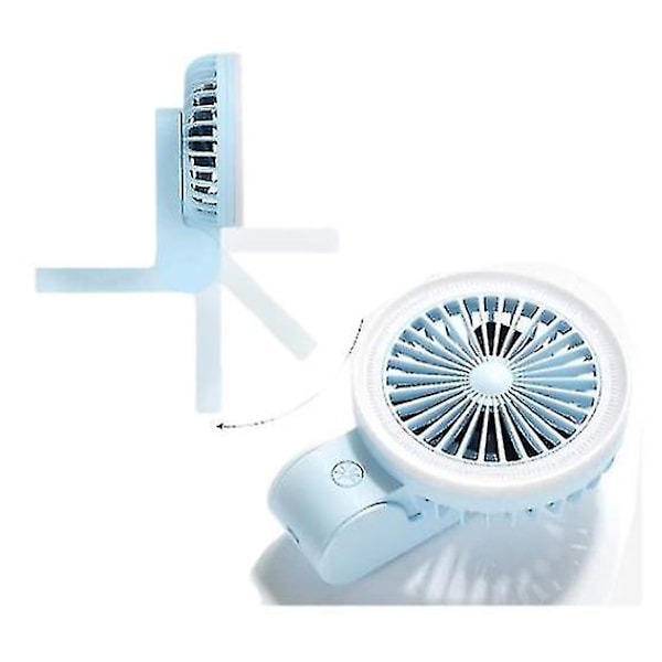 USB-opladningsfoldbar ventilator, bærbar natlampe, lille ventilator, skrivebordsmini-ventilator