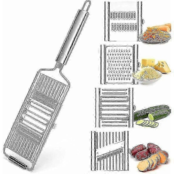 Vihannesleikkuri, Kurkkuleikkuri 4 in 1 Keittiöraastin Vihannesraastin Vihanneksille Perunoille Sipuleille Tomaateille Hedelmille