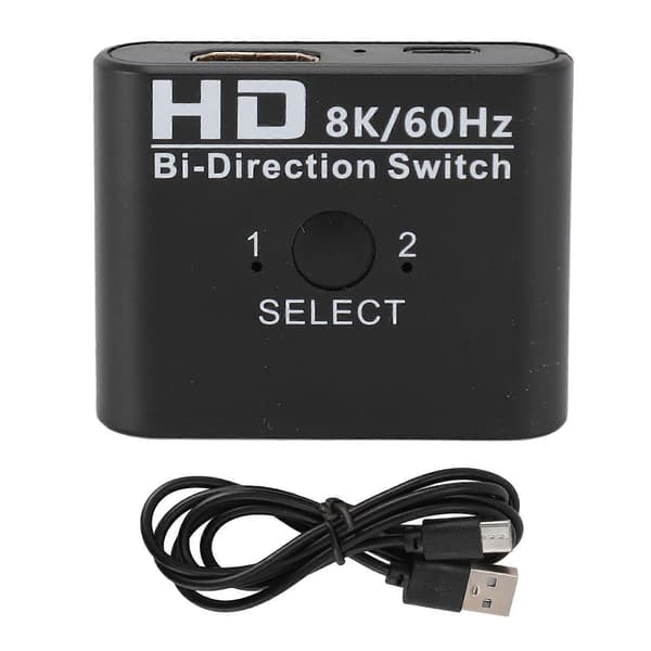 HD Multimedia Interface Switch 8K 60HZ 1 in 2 Out 2 in 1 Out Dubbelriktad HD Multimedia Interface Splitter