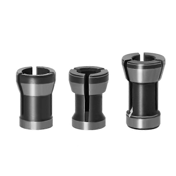 3-pack Spännhylsa Chuck Adapter Set 6mm/6.35mm/8mm Spännhylsa Chuck Huvud För Borrmaskiner Spännhylsa Chuck Fräsmaskin Chuck Tillbehör