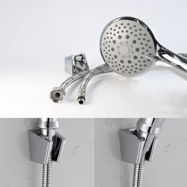 /#/Silver Shower Head Holder, Shower Head Holder, Shower Wall Brack/#/