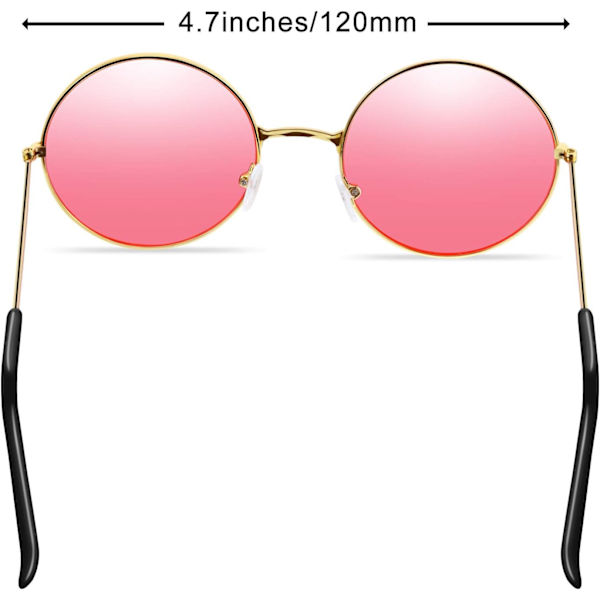 *2 par solglasögon Specifikationer Hippie rosa solglasögon Retro Hi*