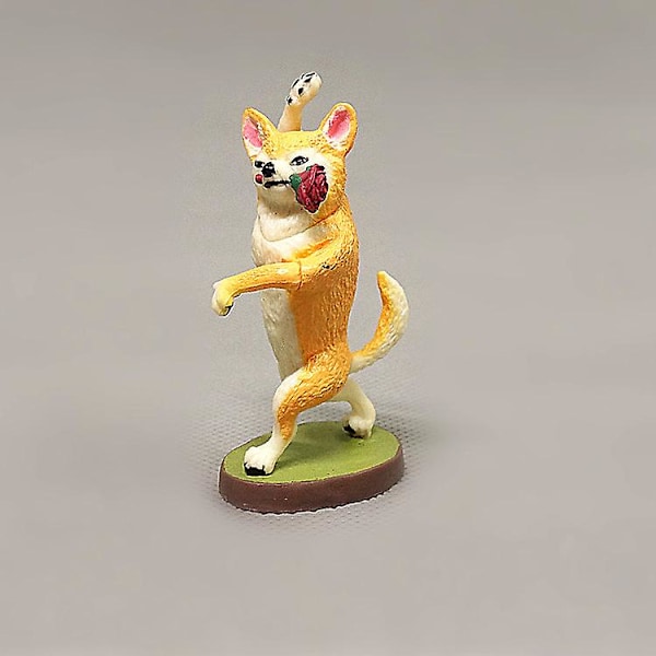 6 st Tecknade Djur Dansande Hundar Figurer 6cm för Bil Dekoration
