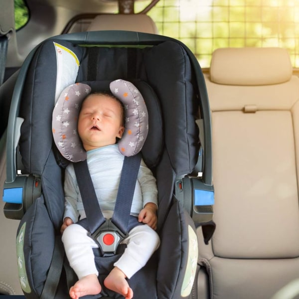 Baby resekudde för barnvagn eller säng（25*22cm）, 2 i 1 barnvagn