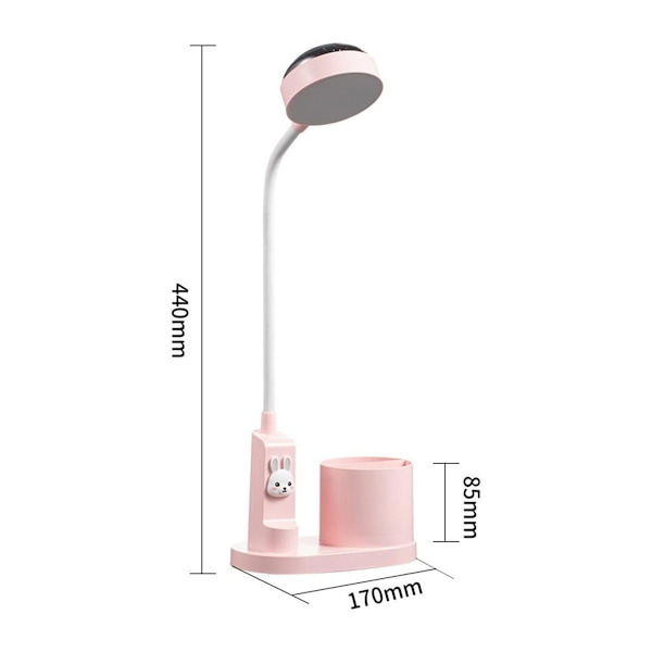 #LED Bordlampa Dimbar Uppladdningsbar LED Läslampa för Barn#
