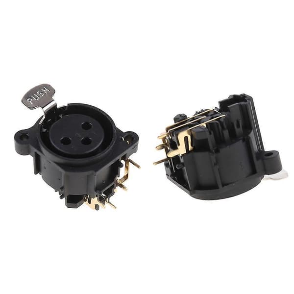 2st 3-polig XLR hona jack panelmonterad chassikontakt för mikrofon gitarr