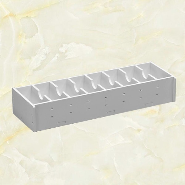 Hvidt Multilags Business Opbevaringsetui Vandtæt Skrivebordsdisplay Stand Boks Holder Organizer til Kontor