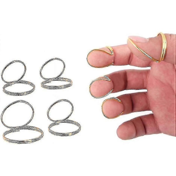 8 stk. Guitar Finger Pick Sæt - Rustfrit Stål-
