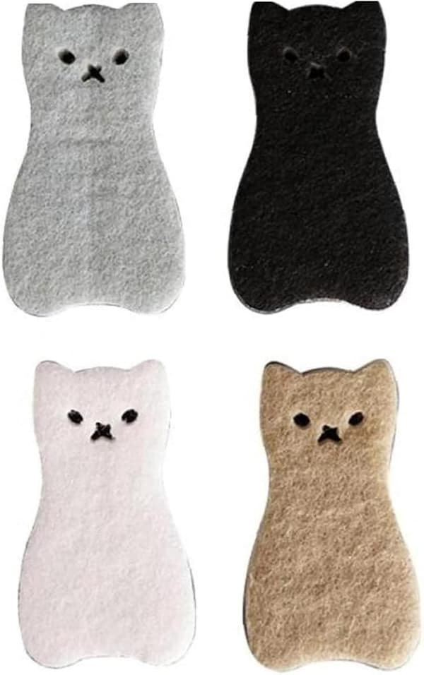 *4 oppvaskssvamper, mikrofibersvamp skureputer, dobbeltsvamp for*