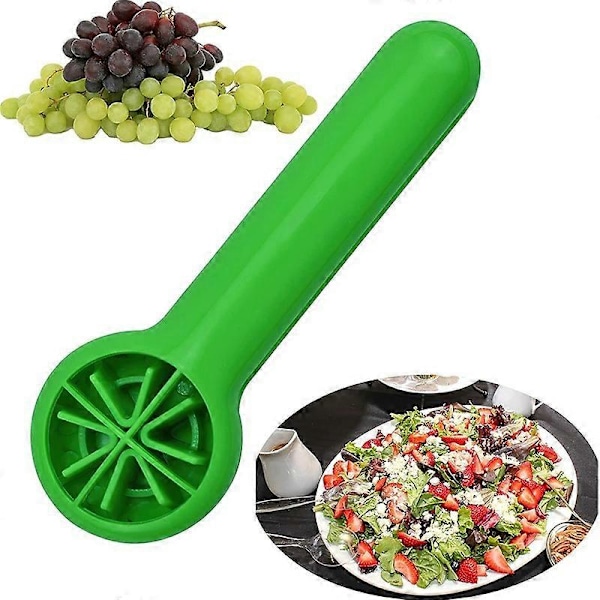 Druekutter/Skiver, Kreativ Kirsebærtomat Jordbærkutter Verktøy for Grønnsaksfruktsalat, Kvart Druekutter Kjøkkenredskap