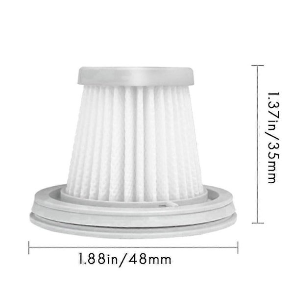 10-pak HEPA-filter til Mijia SSXCQ01XY håndstøvsuger, hjemme, bil, mini trådløs vaskbart filter
