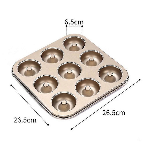 Silikon Donutpanne Sett - Non-stick Gjenbrukbare Smultring Bakeformer, Ovn- og Oppvaskmaskinsikker, Formbrett for Donuts og Bagels i Full Størrelse