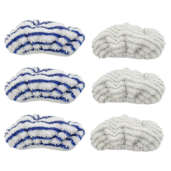 6 st Mikrofiberduk Pads Ersättning För Rowenta Clean&steam Zr005801 Rengöringstillbehör, tvättbara