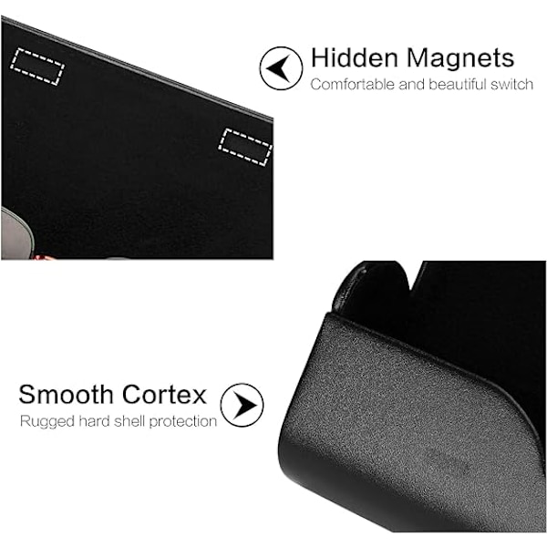 Hard Shell Brilleglass-etui Lett Bærbar Etui for Kvinner, M