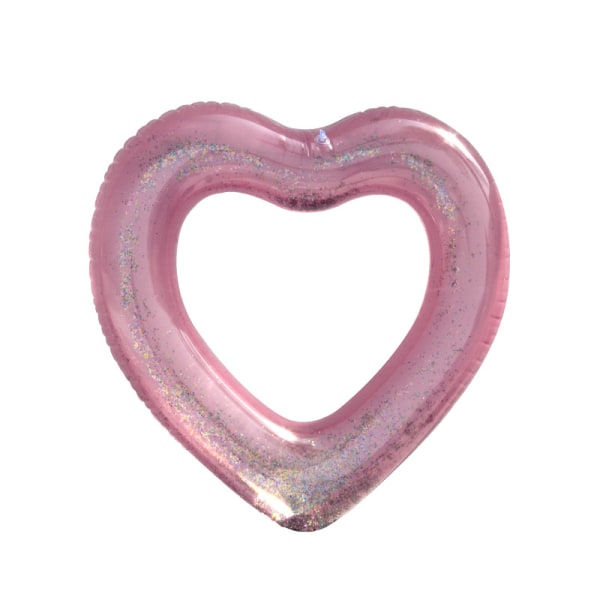 # Oppustelig bøje 1 stk Pink hjerteformet svømmering Oppustelig pool bøje svømmebassin legetøj til voksne #