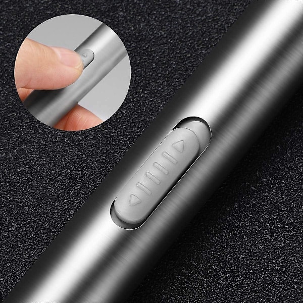 Mini USB LED Taskulamppu Lääketieteelliseen Diagnostiikkaan, Vedenkestävä ja Ladattava Ruostumattomasta Teräksestä Valmistettu Taskulamppu Taskuklipsillä + USB-kaapeli Mekaanikoille (3 kpl)