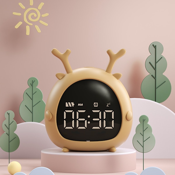 *Analog väckarklocka sängklocka högt alarm klocka stum cartoon al*