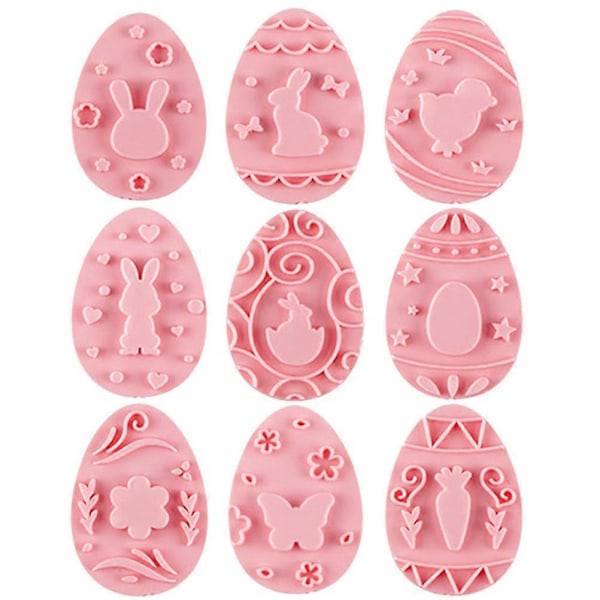 9 st Kakformar Påsk Bakformar DIY Påskkakformar Dessert Bakformar Kexform