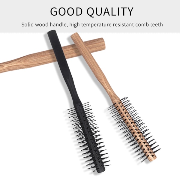 1 item round brush for men for beard and hair I beard brush for