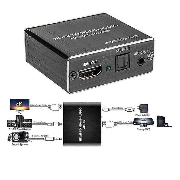-Kompatibel Audio Converter Spdif Audio Extractor Stereo Extractor Optisk