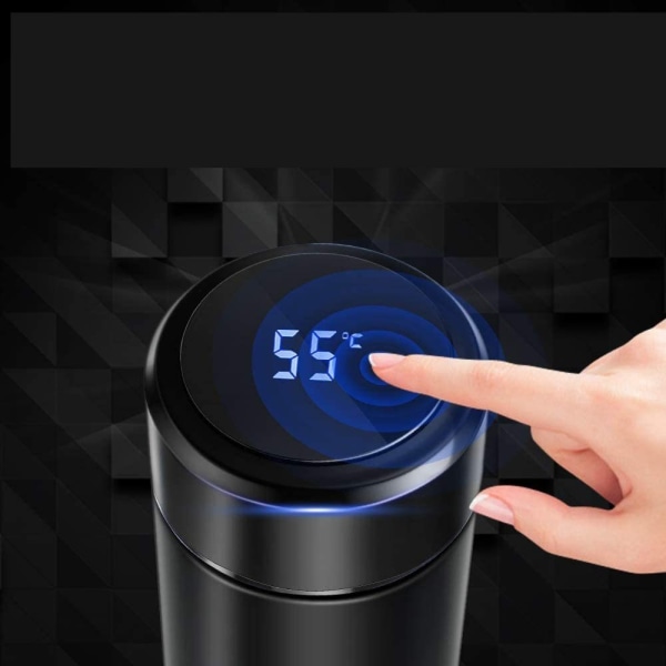 /#/Termosmugg LCD temperaturdisplay smart mug hälsa rostfritt stål/#/