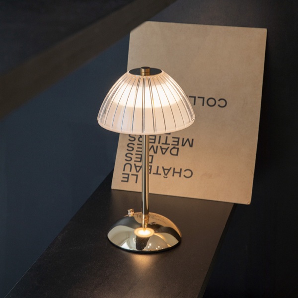Krystal bordlampe soveværelse natbord restaurant bar cafe hotel