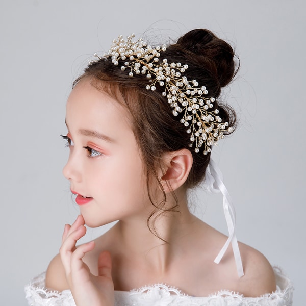 En jentes ytelse hodeplagg smykker barnekjole tilbehør