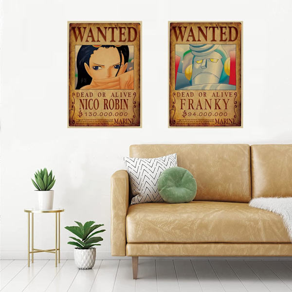 Anime-plakat (2), One Piece Wanted-plakater 51cm×35.5cm Store, Manga