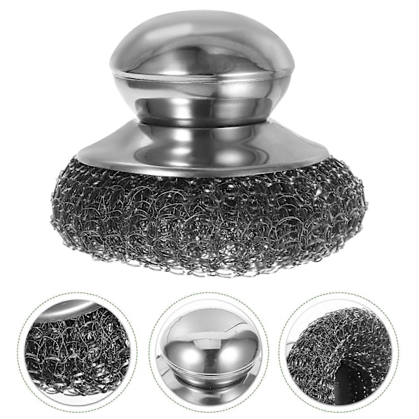 Stålullsskrubber Gjutstål Trådskrubber Diskborste Gryta Panna Skrubber för Rengöring