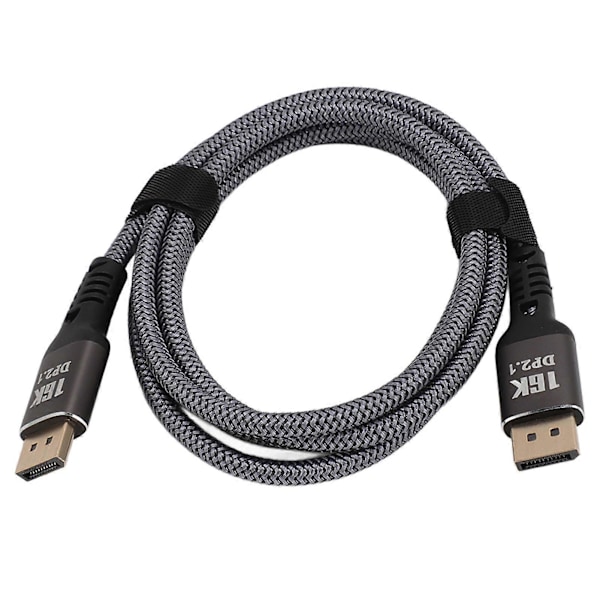 DisplayPort 2.1 Kabel 16K 30Hz 40Gbps 3D Dynamisk HDR Hann til Hann DisplayPort Kabel for FreeSync for G Sync Gaming Skjerm 1.5m