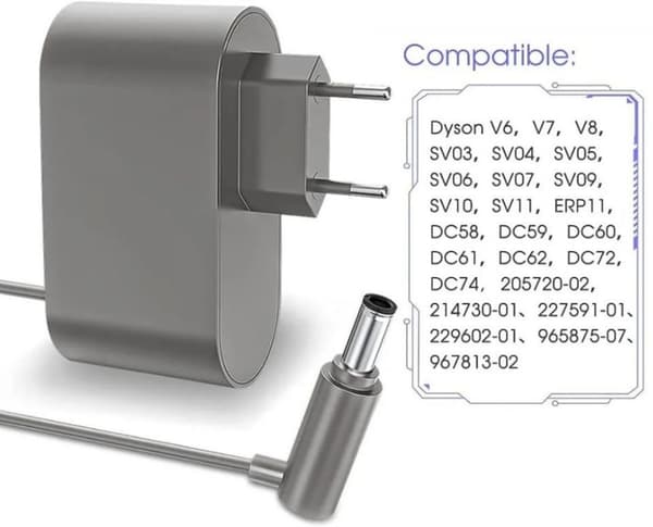 #Støvsuger rør adapter til Dyson strømforsyning oplader oplader#
