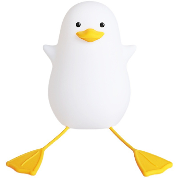 /#/Baby And Duck Natlampe LED Natlampe Til Børn Børneværelse Indretning Måge Sengelampe Justerbar USB Silikone Børnelampe Varm Sove Lampe/#/
