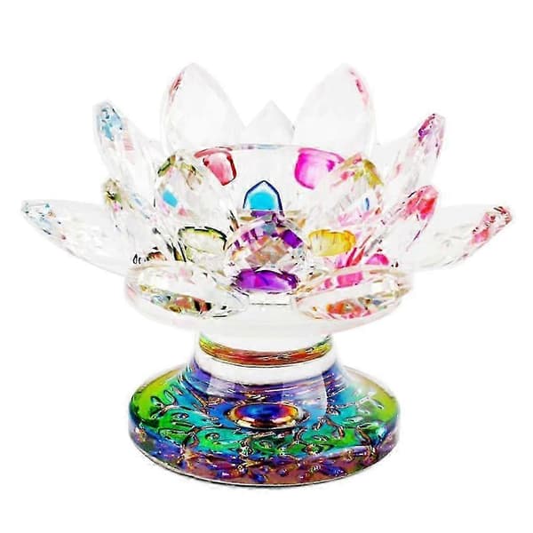Krystallglass Lotusblomst Telysestake Gave