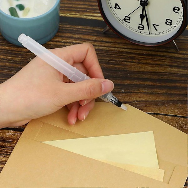 10 stk. Brevforsegler Kuverter Forsegler Blyantstil Kuvertfugter, Stempelfugter med Nylonbørstehoved Stempel Post Kuvertlikker til Kontor