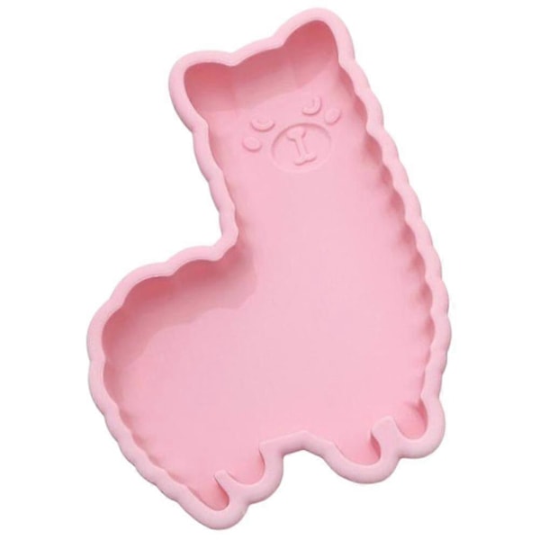 2 st 15 cm Tecknade Silikonformar Alpacka Form Kakformar Bakverktyg (Rosa)