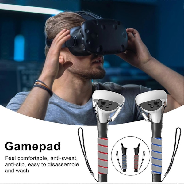 1 par spillkontrollergrep Håndtakstilbehør Stabil sklisikker design VR Lang stang Håndtaksforlengelsesgrep Reservedeler