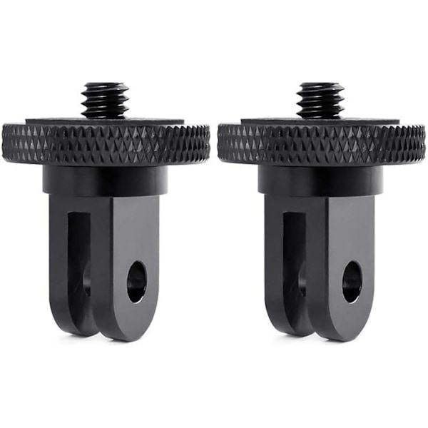 2-pack Metalladapter för Insta360/GoPro Serie Actionkamera 1/4 Selfie Stick Stativbas
