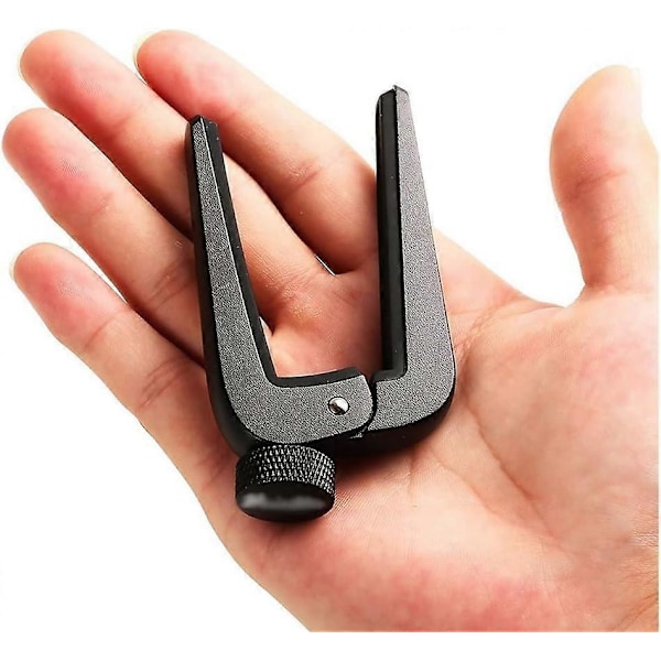 1 st (svart) Gitarr Capo, Pro Legering Gitarr Capo Med Skruvjusteringsratt För Akustisk Och Elgitarr, Ukulele