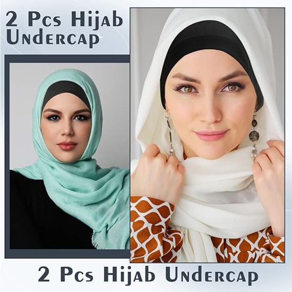 2 delar Hijab Tube Turban Hijab Headscarf Andas Hijab Stre