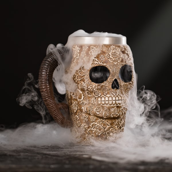 Nyankomst Blomma Skalle Lamm Horn Mugg Creative Home Beer Mug 3D