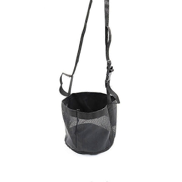Justerbar Elastisk Høyforingspose for Hester - Utendørs Nakkeforingspose i -24x25cm