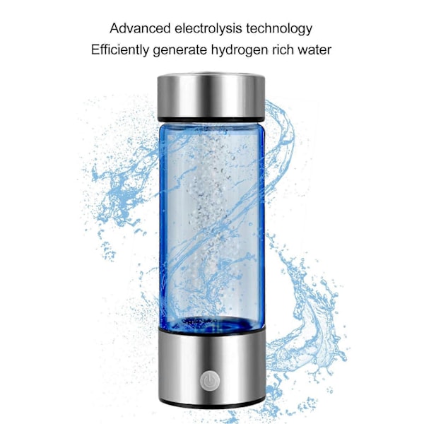 Hydrogen Vandflaske Glas Bærbar Vandioniseringsmaskine Generator Sundhedskop til Rejser
