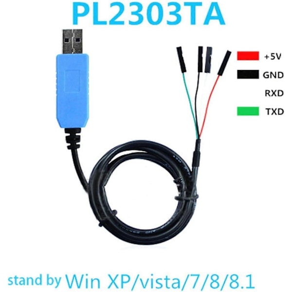 PL2303TA USB til TTL RS232 Modul - PL2303TA USB til TTL RS232 Modul Konverter Seriell Kabel Adapter for Win XP/VISTA/7/8/8.1 (1 stk)