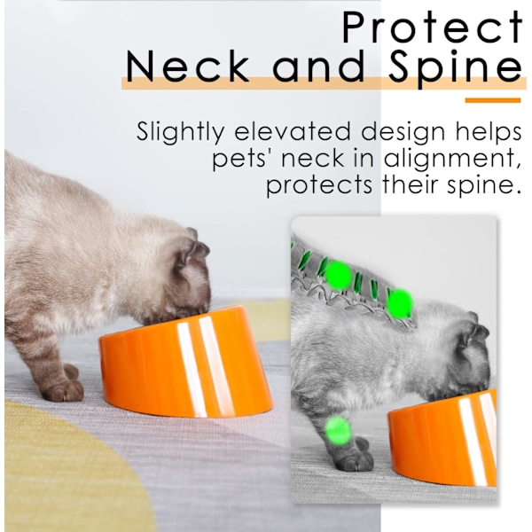 *Hundskål Kattskål Lutande halkfri modern elegant melamin Suppo*