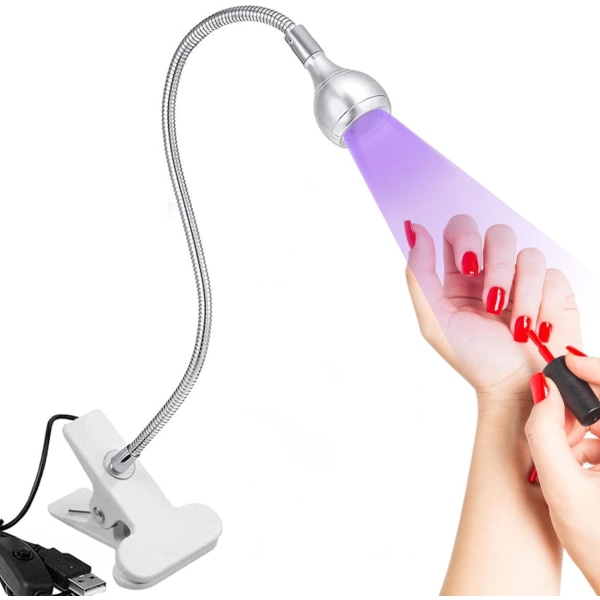 /#/UV-nagellampa (Silver) 3W Amerikansk nagelgellimningshärdande lampa/#/