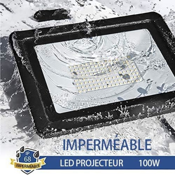 LED Floodlight Utomhus Floodlight 50W Vägglampa Reflektor IP68 W